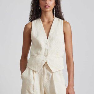 Apiece Apart Cecilia Vest Cream